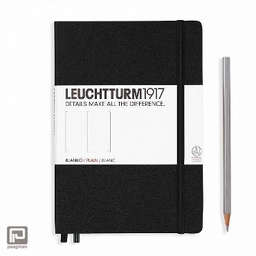Leuchtturm1917 notitieboekje medium A5 blanco zwart