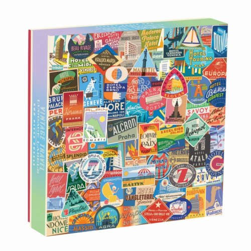 Abramschronicle Vintage Travel Luggage Labels 500 Piece Puzzle abramschronicle kopen in de aanbieding