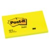 Memoblok Post-it 655 76x127mm 100 vel per blok neon geel