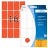 Etiket HERMA 2452 25x40mm rood 512 stuks