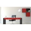 Wandklok Unilux Aria Ø28,5cm zilvergrijs/wit