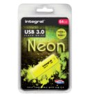 USB-stick 3.0 Integral 64GB neon geel