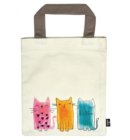 Libri_x boekentas katoen, formaat 20 x 25 cm. - katten