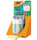 Balpen Bic 4kleuren velours medium assorti