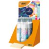 Balpen Bic 4kleuren medium Botonical & Tie Dye