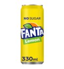 Frisdrank Fanta lemon zero blik 330ml