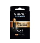 Batterij Duracell Optimum 4x AAA