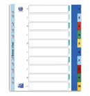 Tabbladen Oxford A4+ 11-gaats 1-10 PP kleur