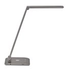 Bureaulamp MAUL Stella LED colour vario dimbaar Qi oplaadstation met extra USB antraciet