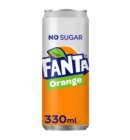 Frisdrank Fanta orange zero blik 330ml