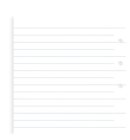 Filofax interieur, formaat personal, uitvoering gelinieerd wit notitiepapier à 25 vel