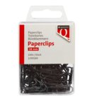 Paperclip Quantore 28mm 100 stuks zwart