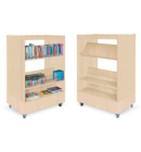 Foxis Junior boekenkast dubbelzijdig, kleur beuken