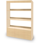 Foxis Junior wandboekenkast, kleur beuken