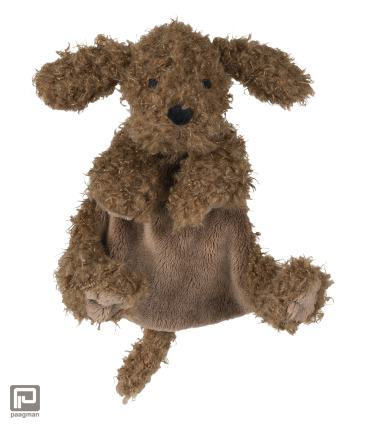 Happy Horse knuffeldoekje labradoodle Larry, formaat 23 cm, kleur bruin 