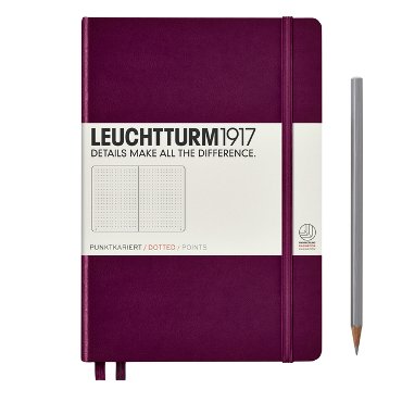 Notitieboek LEUCHTTURM1917 Port Red plain