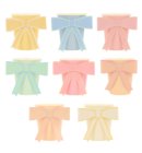 Meri Meri Valentijnsdag - bekertjes papier à 8 stuks, pastel strik