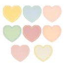 Meri Meri Valentijnsdag - servetten groot à 16 stuks, pastel hart
