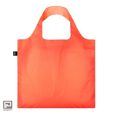 Loqi opvouwbare tas - Neon oranje recycled