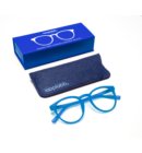 Looplabb leesbril sterkte +1,00 model Papillon vintage blauw