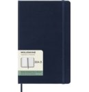 Moleskine 18 maanden agenda 2024-2025, 1 week per pagina met notitieblad, large, hardcover, blauw