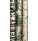 Stewo Kerst cadeaupapier Mindful Yule, formaat 70 x 200 cm, assorti