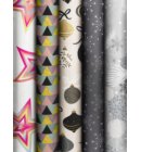 Stewo Kerst cadeaupapier Dazzling Yule, formaat 70 x 150, assorti