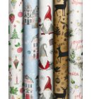 Stewo Kerst cadeaupapier Precious Signs, formaat 70 x 200 cm, assorti