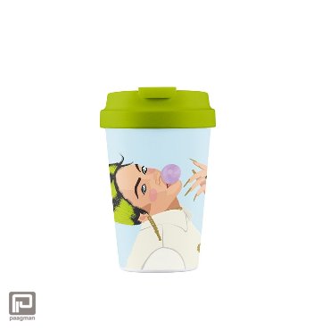 Chic.Mic BioLoco PLA/plant beker to go - ocean eyes