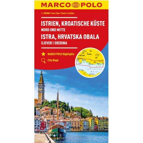 62damrak Marco Polo Wegenkaart Istri&euml;, Kroatische Kust - Marco Polo Wegenkaart