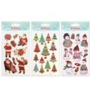 Stickers Kerst 3D, assorti