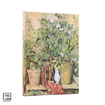 Paperblanks adresboek, Cezanne's Terracotta Pots and Flowers, hardcover, midi
