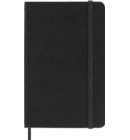 Moleskine 18 maanden agenda 2025-2026, 1 week per pagina met notitieblad, A6, hardcover, zwart