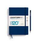 Leuchtturm1917 notitieboekje 120g edition medium A5 blanco, marine blauw