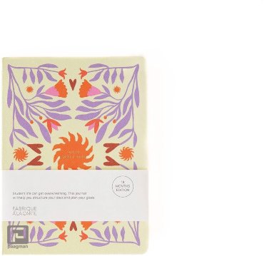 A-Journal Fabrique schoolagenda 2025-2026, 18 maanden, sun beige lavendel