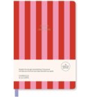 A-Journal Fabrique schoolagenda 2025-2026, 18 maanden, strepen roze