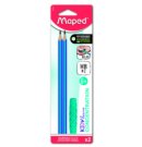 Grafietpotlood Maped Kidy Learn met kauwtopper set à 2 stuks blauw