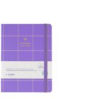 A-Journal schoolagenda 2025-2026, 18 maanden, checkered paars