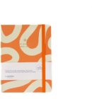 A-Journal schoolagenda 2025-2026, 18 maanden, flow oranje