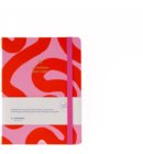 A-Journal schoolagenda 2025-2026, 18 maanden, flow roze