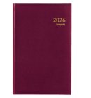 Brepols agenda 2026 Saturnus luxe, 1 dag per pagina, bordeaux