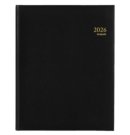 Brepols agenda 2026 Concorde Lima, 1 week per 2 pagina's, zwart