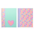B'Log Hearts - Schrift spiraal hardcover A5, geruit