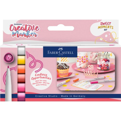 Faber-Castell Faber castell marker creatief goldfaber 1.5 - sweet moments, 6 stuks